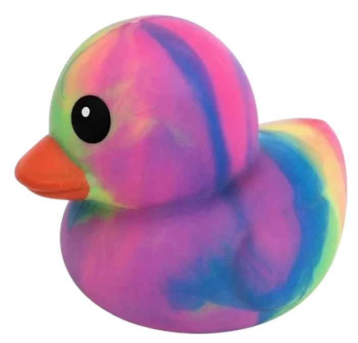 JUMBO TIE DYE DUCK SQUISHY