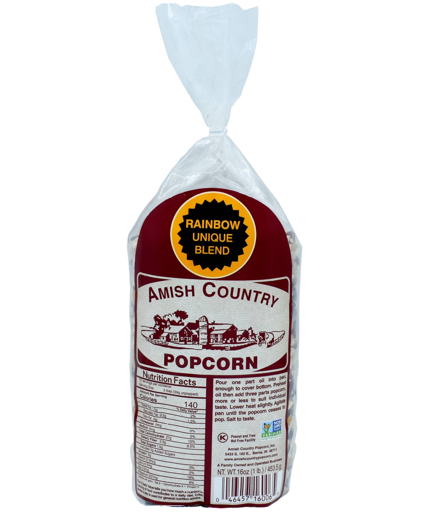 Mixed Case of 1lb Bags of Popcorn