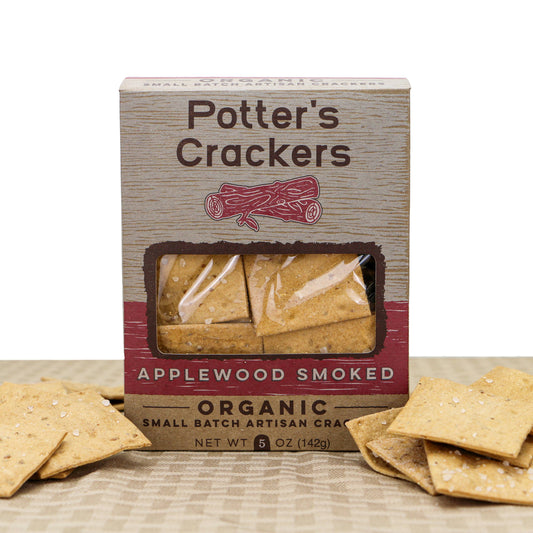 Potter's Crackers Organic Applewood Smoked Crackers - 5 oz 700