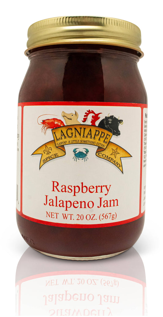 Raspberry Jalapeno Jelly - Lagniappe Spice (20 oz)