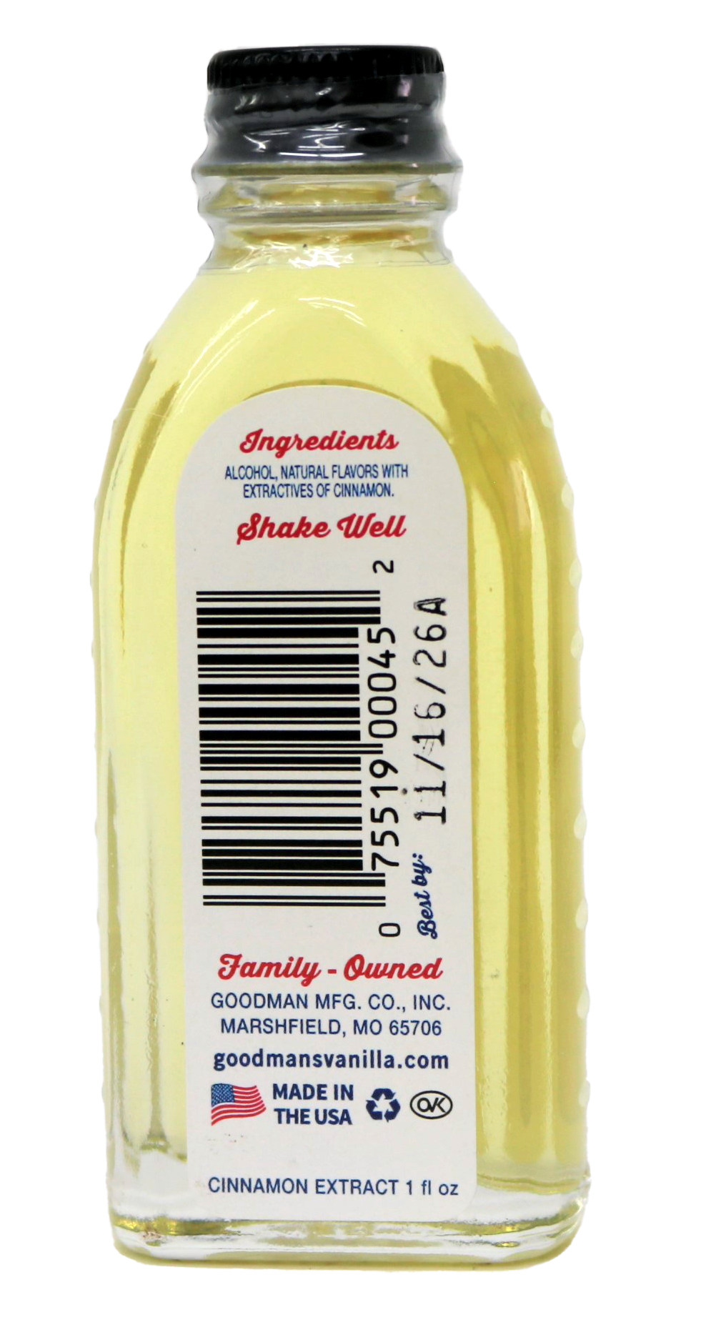 Goodman's Cinnamon Extract Natural 1oz