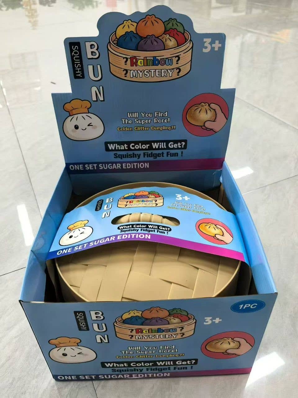 Huge Dumpling Deluxe – 10’ Jumbo Squishy-Rainbow 