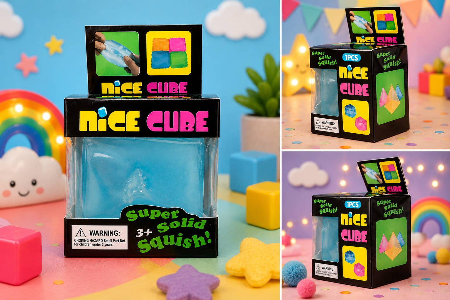 Nice Cube Squishy Toy Set – Fidget Cubes 735