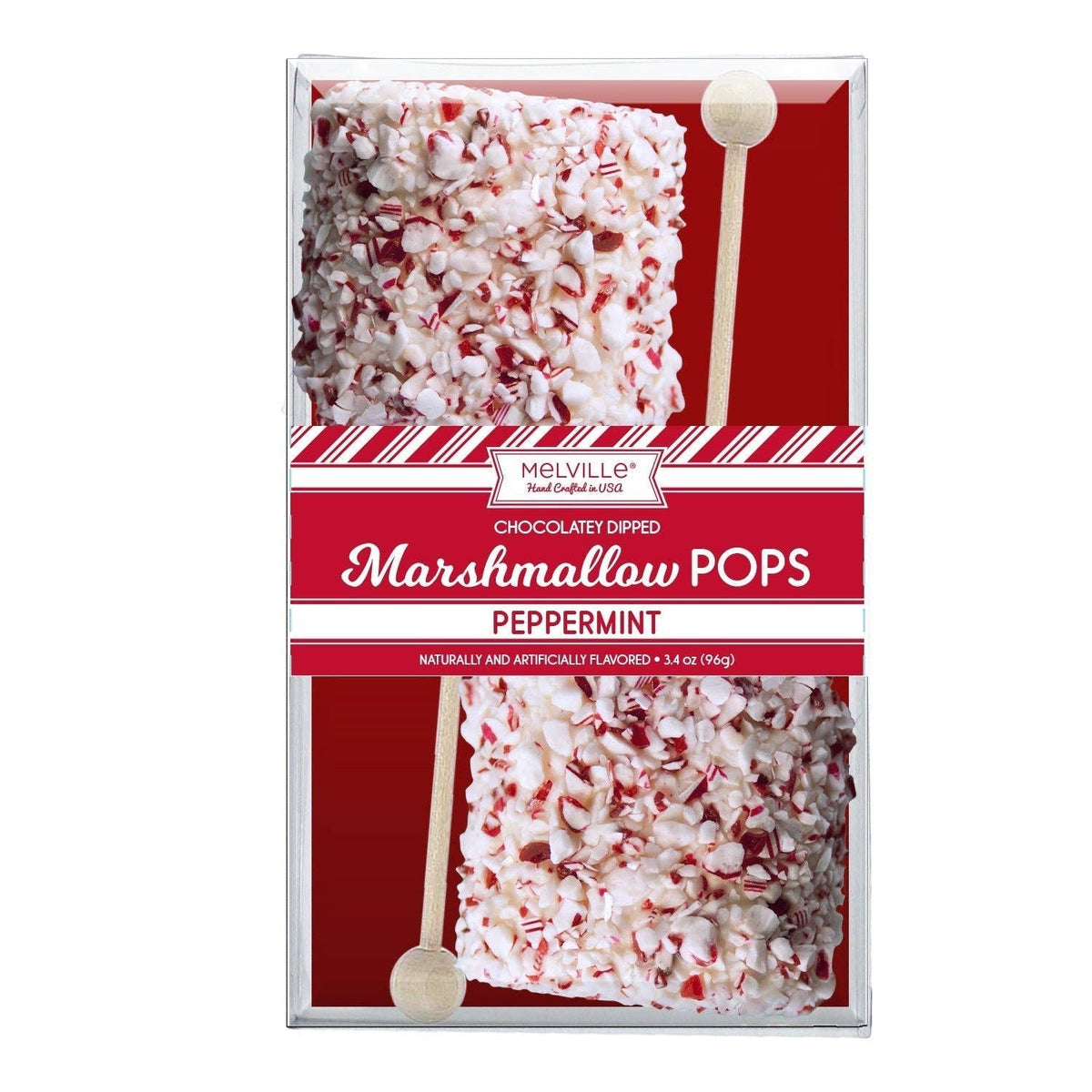 Giant Marshmallow Pops - Peppermint Dark Chocolatey Coating
