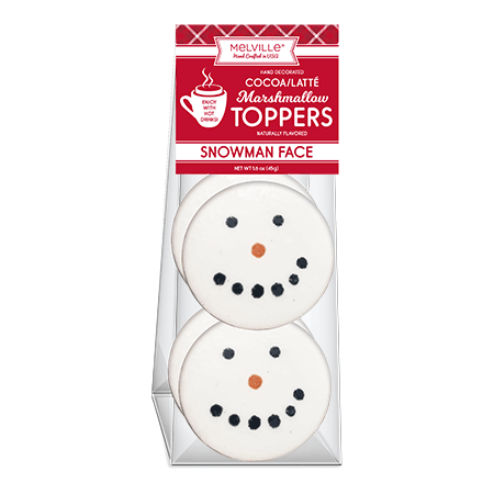 Smiling Snowman Marshmallow Toppers