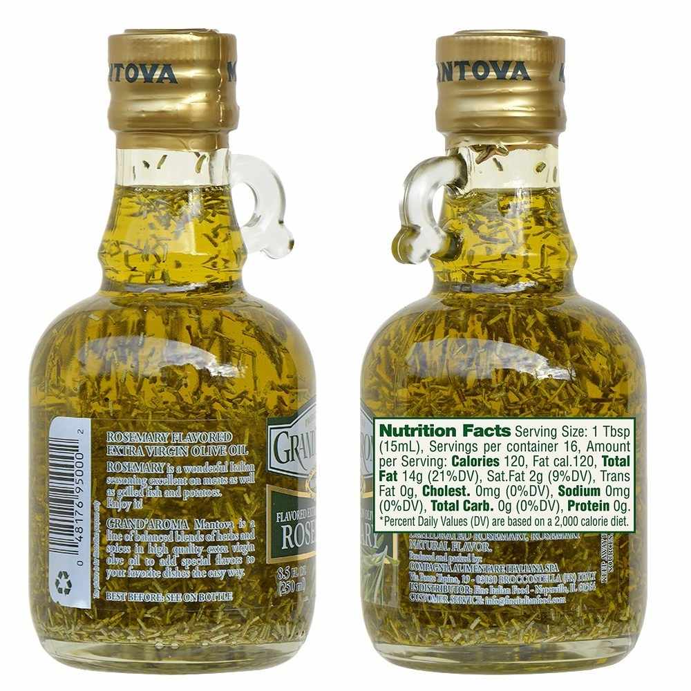 Mantova Grand'Aroma Rosemary Extra Virgin Olive Oil, 8.5 oz.