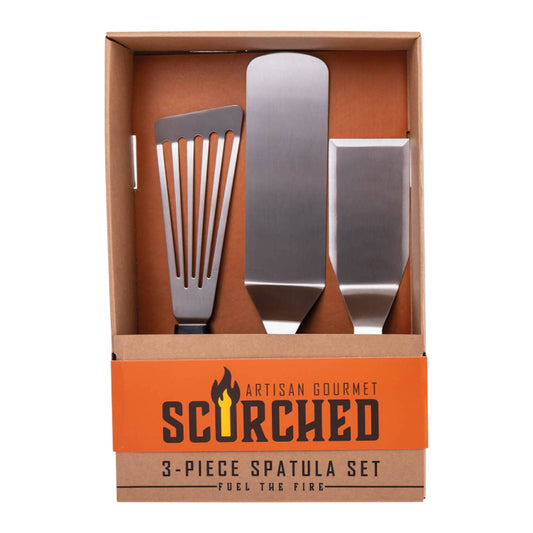 Scorched 3-Piece Spatula Set | BBQ Grilling Gift Set 700