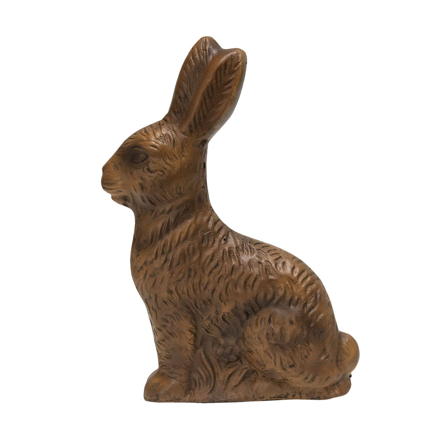 Resin Brown Bunny Figurine, 8 inch