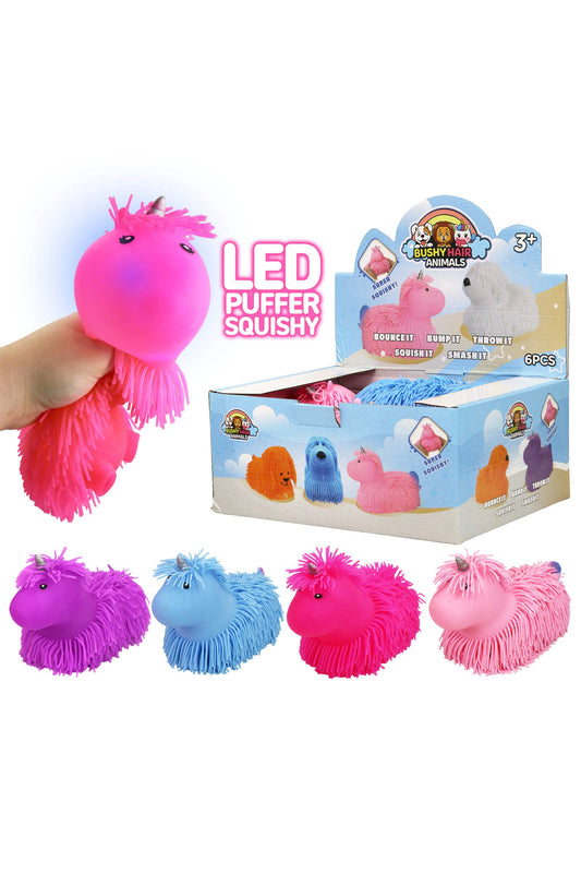 Unicorn Light-Up Spiky Puffer Squishy - 735