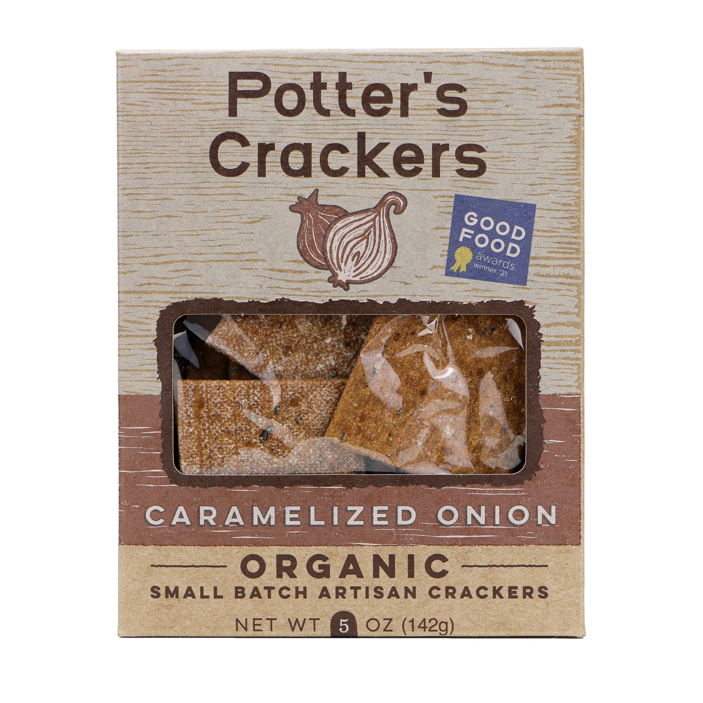 Potter's Crackers Organic Caramelized Onion Crackers - 5 oz 700
