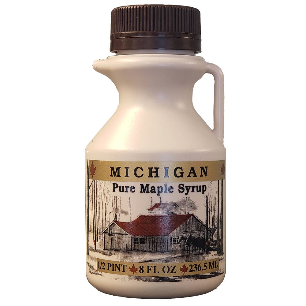 Pure Michigan Maple Syrup - 1 Bottle of 8 Fl. Oz.