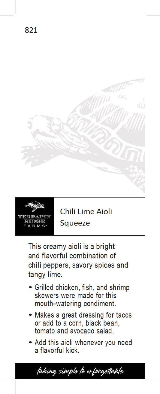 Shelf Talker Chile Lime Aioli Squeeze