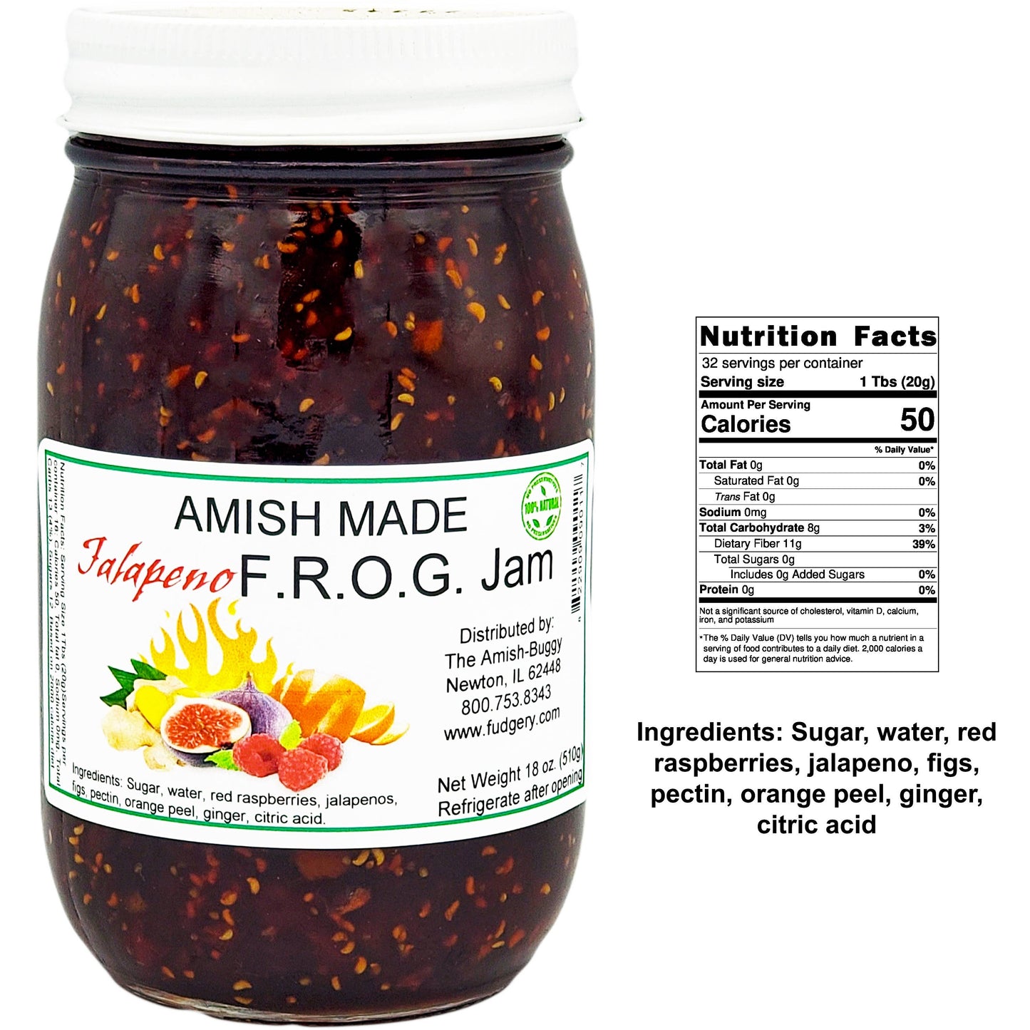 Amish Made 16 oz. Jam & Jelly