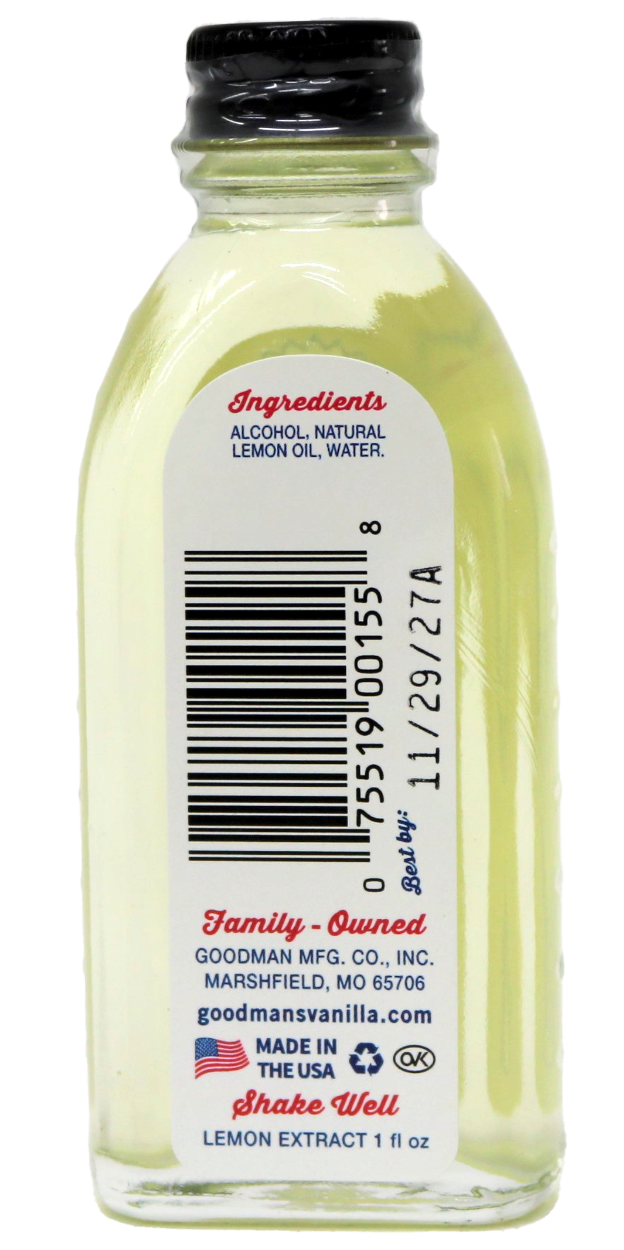 Goodman's Lemon Extract Pure 1oz