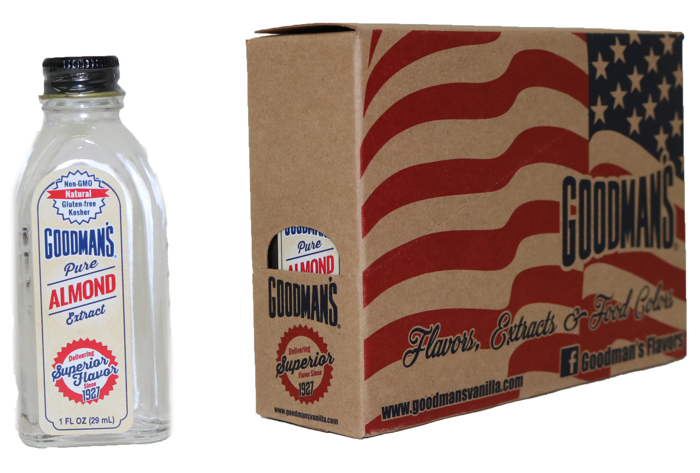 Goodman's Almond Extract Pure 1oz