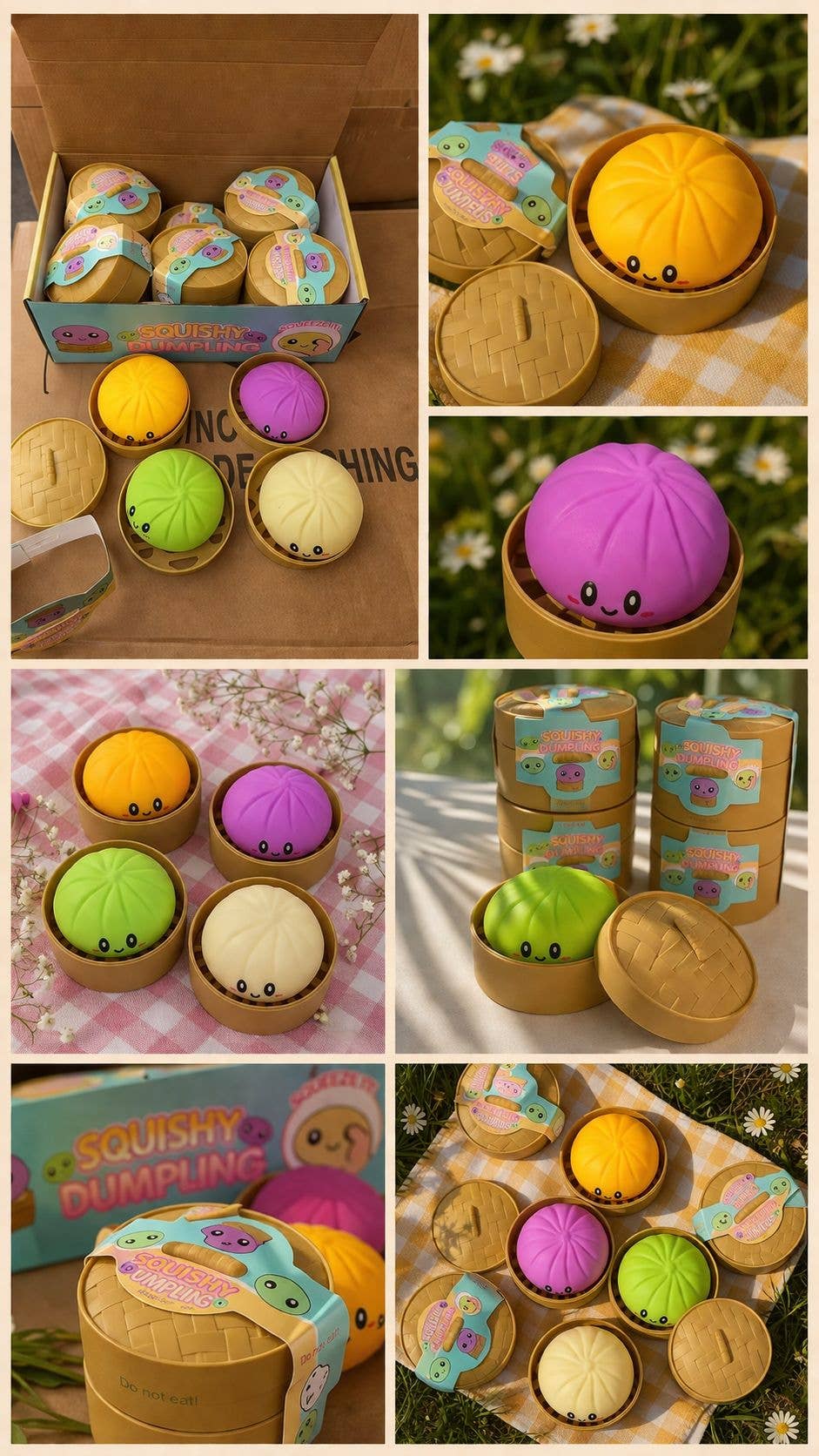 Squishy Dumpling Stress Relief Toy (Jumbo Size)
