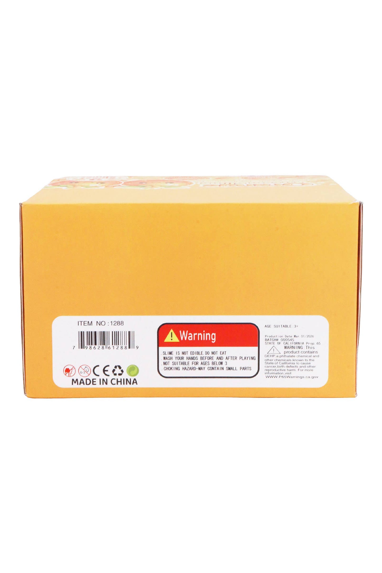 Sparkling Yellow Citrus Melon Fruit Soda Can Glitter Slime