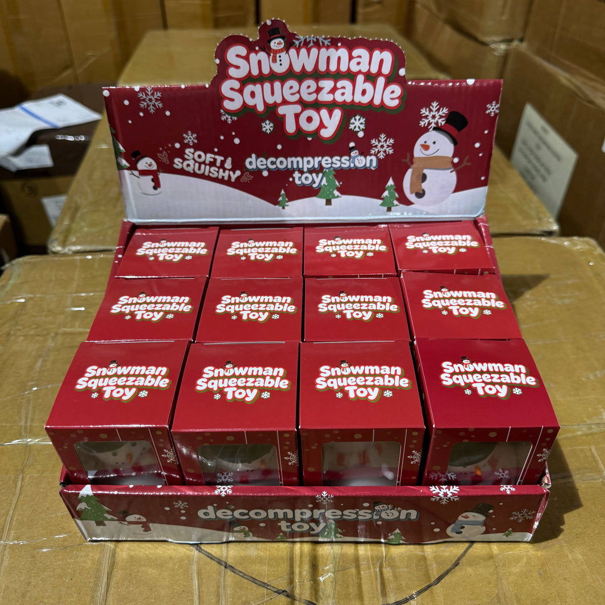 Christmas Themed Snowman Squishy 735