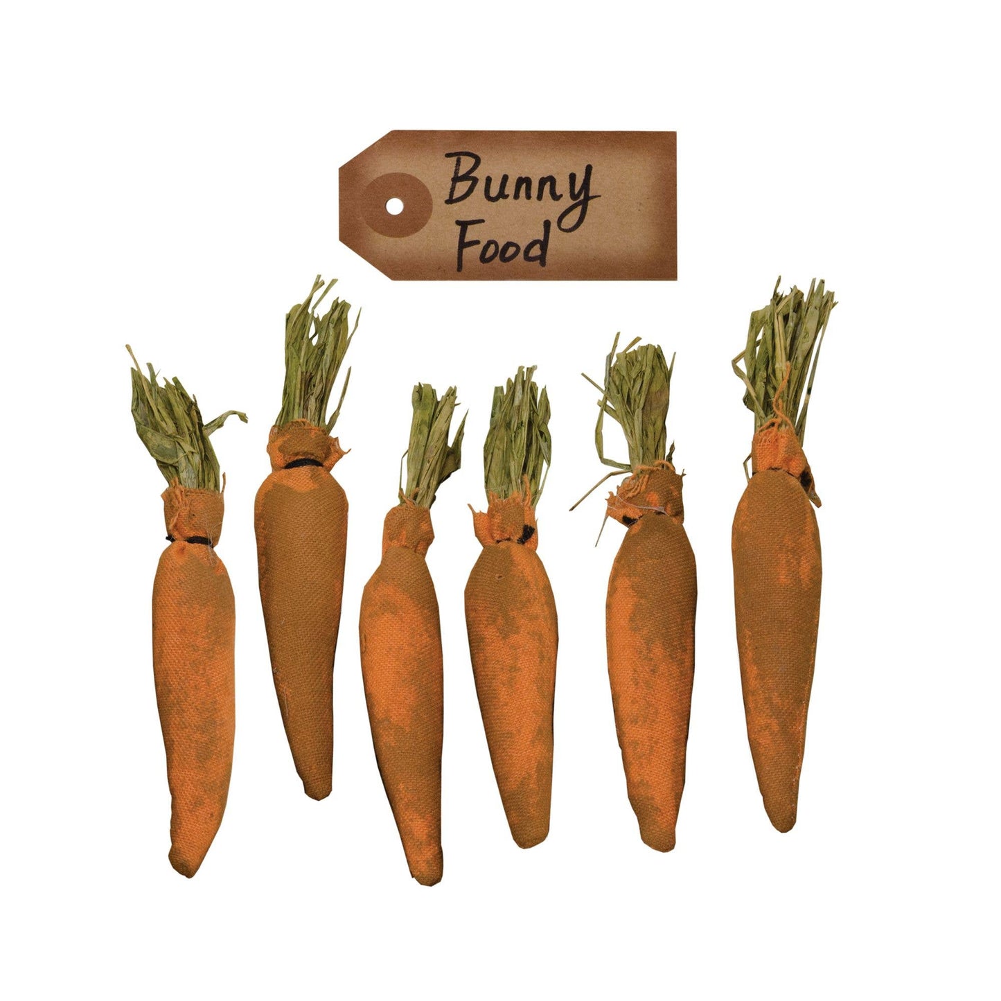 6/Set, Bunny Food Carrots