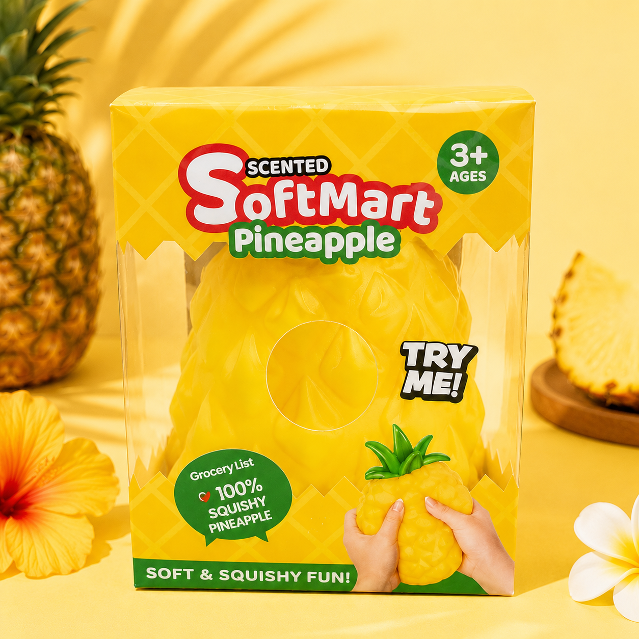 6.5" Super Jumbo Pineapple Squishy Fidget Toy Stress 735