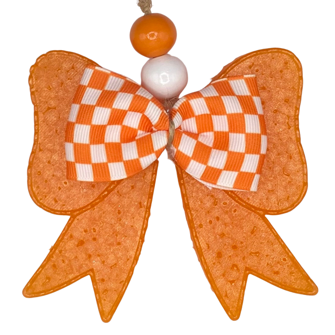 Tennessee Checkered Bow-tique Freshie