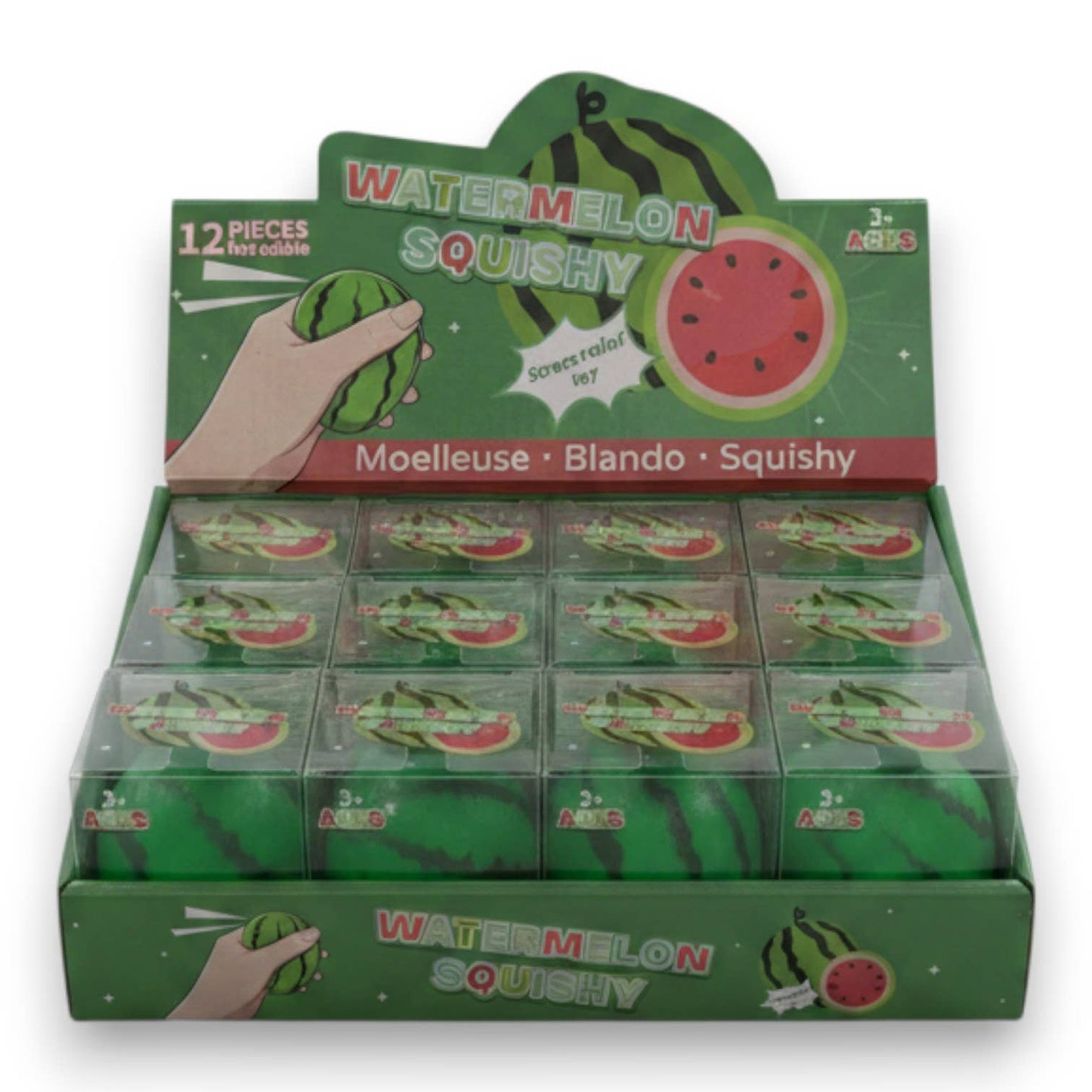 Watermelon Foam Squishy 12ct