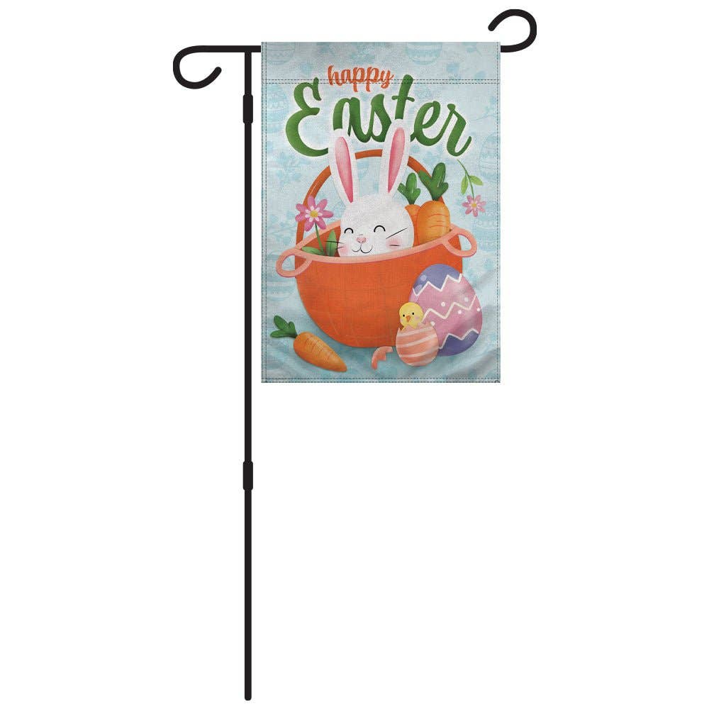 H&G Studios Happy Easter (Bunny) 12x18in Garden Flag