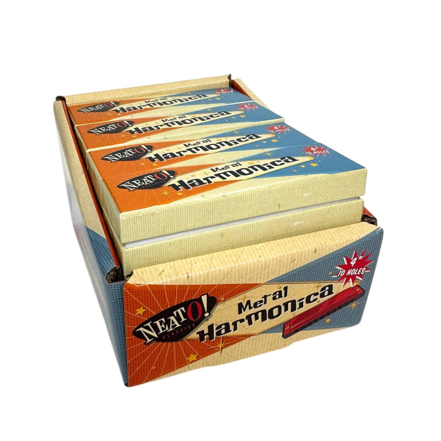 Neato! 4" Metal Harmonica -