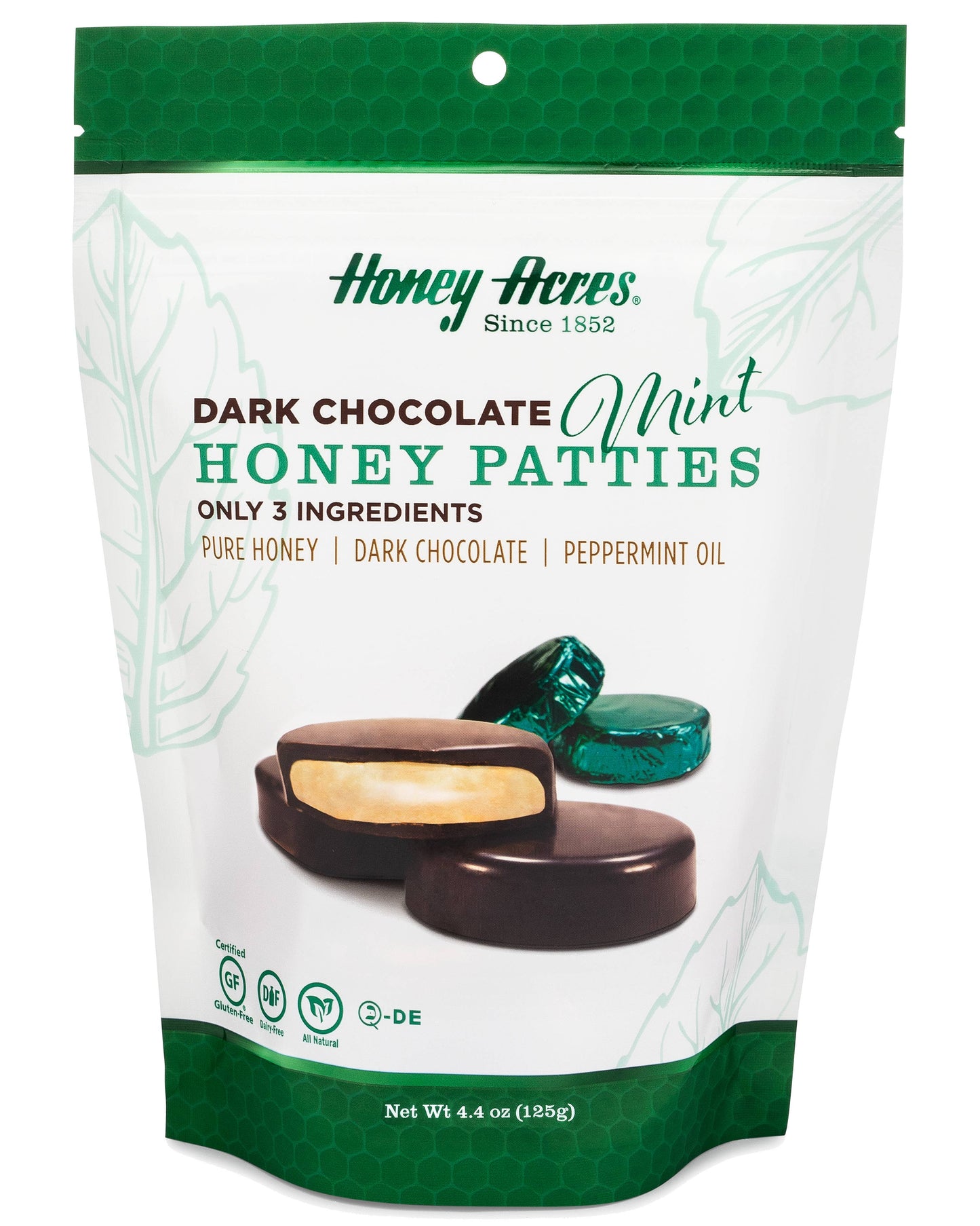 Dark Chocolate Mint Honey Patties