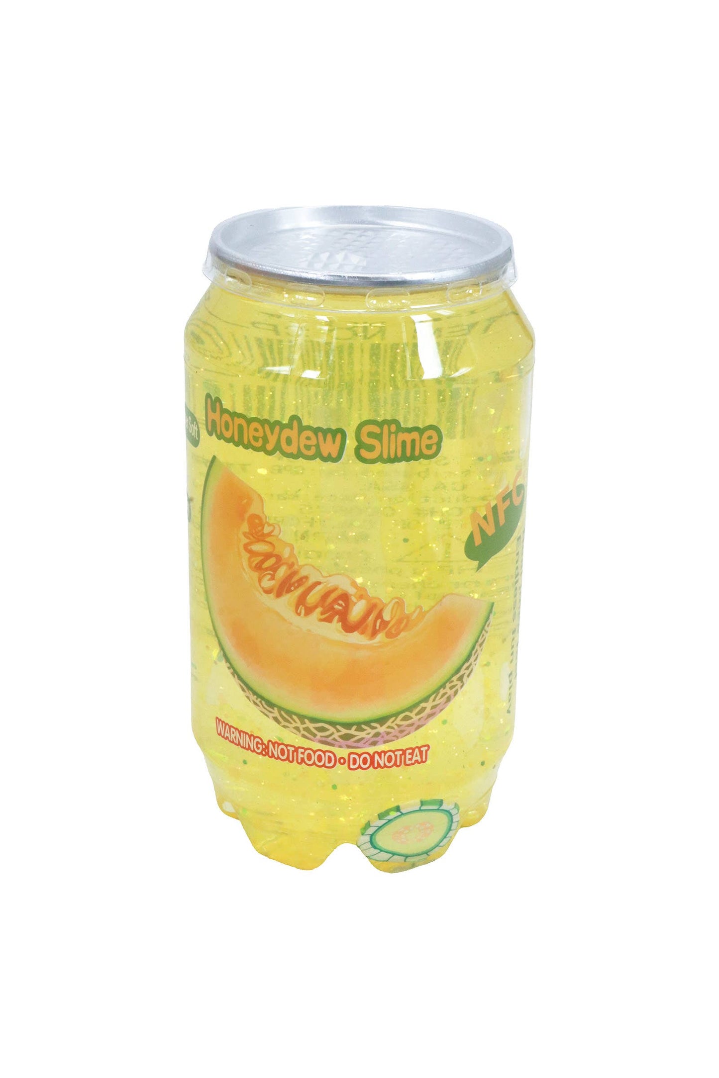 Sparkling Yellow Citrus Melon Fruit Soda Can Glitter Slime