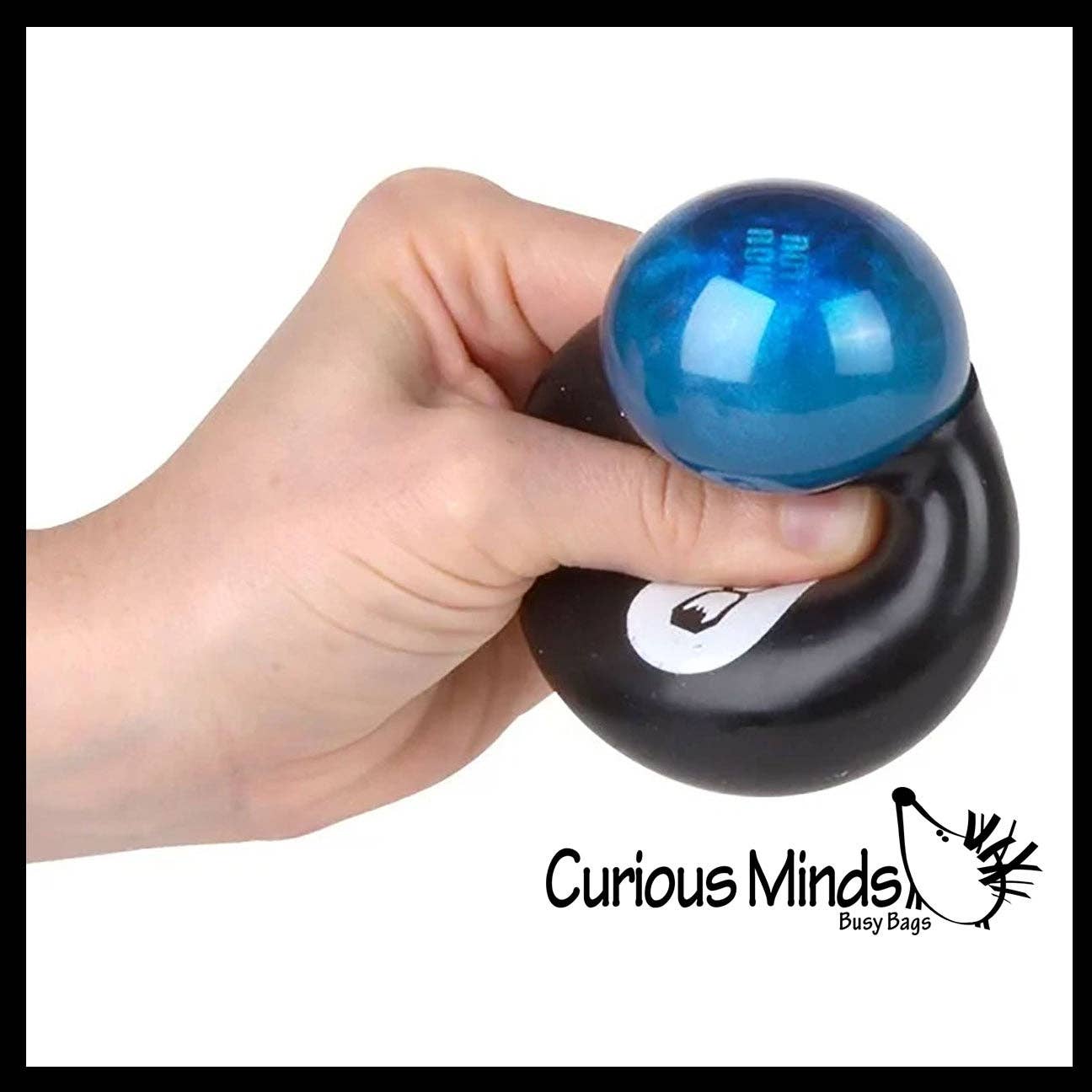 Squishy Fortune Teller 8 Ball Answering Black Ball Toy 735
