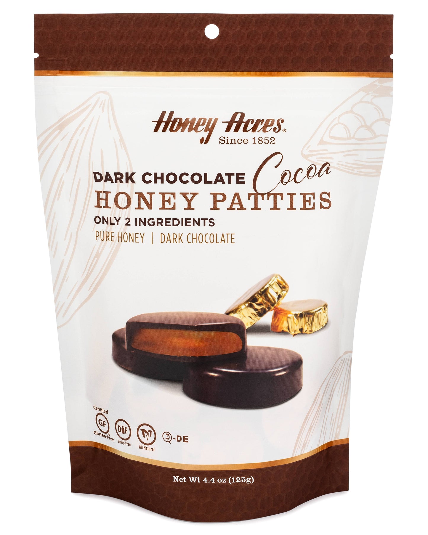 Dark Chocolate Cocoa Honey Patties