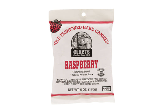 Claeys Old Fashioned Hard Candies Raspberry, 6ozn