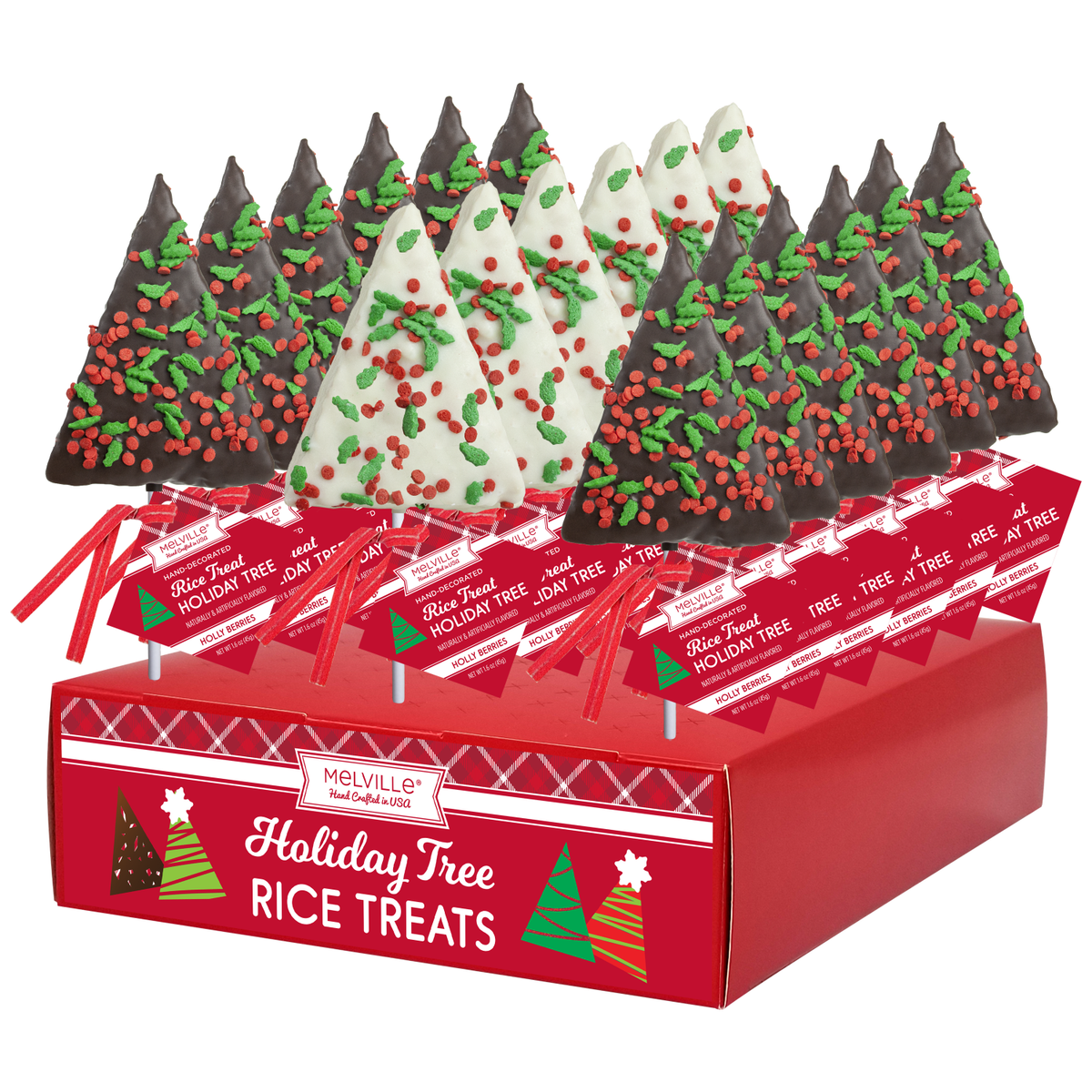 Holiday Confetti Rice Tree Pops - Assorted