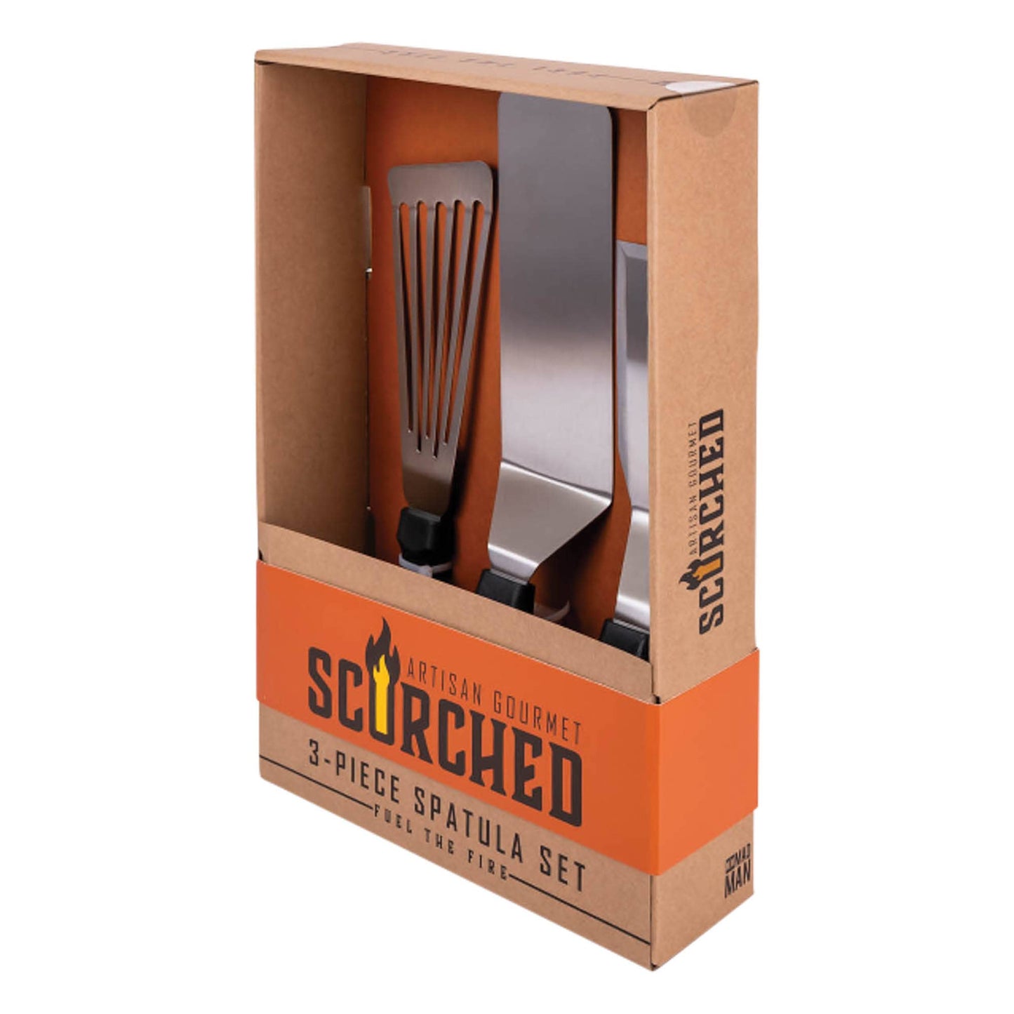 Scorched 3-Piece Spatula Set | BBQ Grilling Gift Set 700
