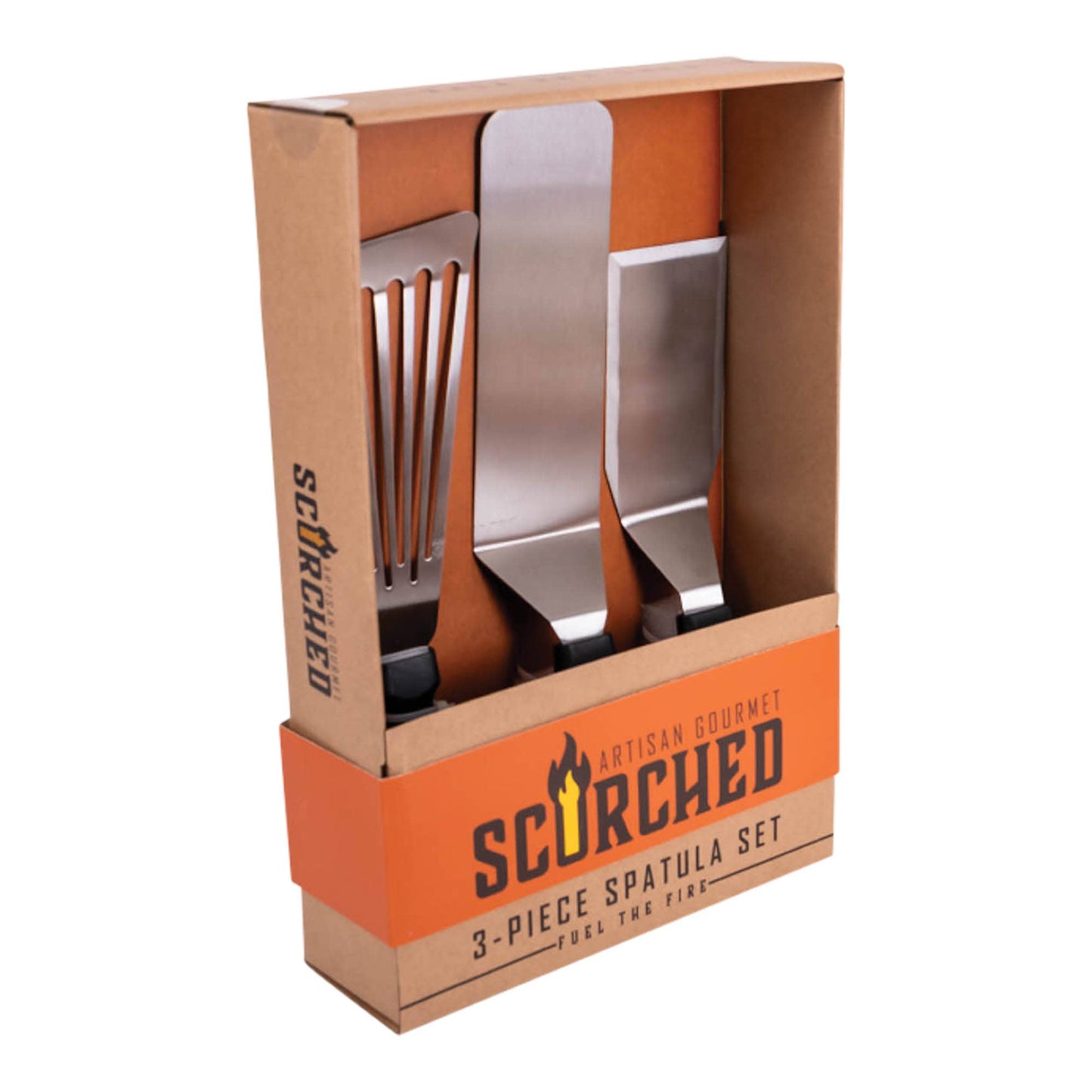 Scorched 3-Piece Spatula Set | BBQ Grilling Gift Set 700