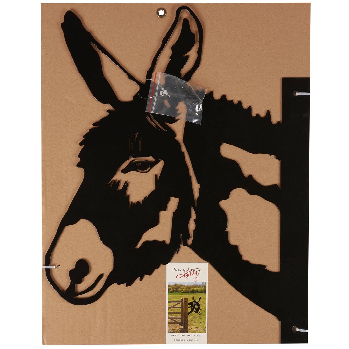 Outdoor Metal Mule Decor