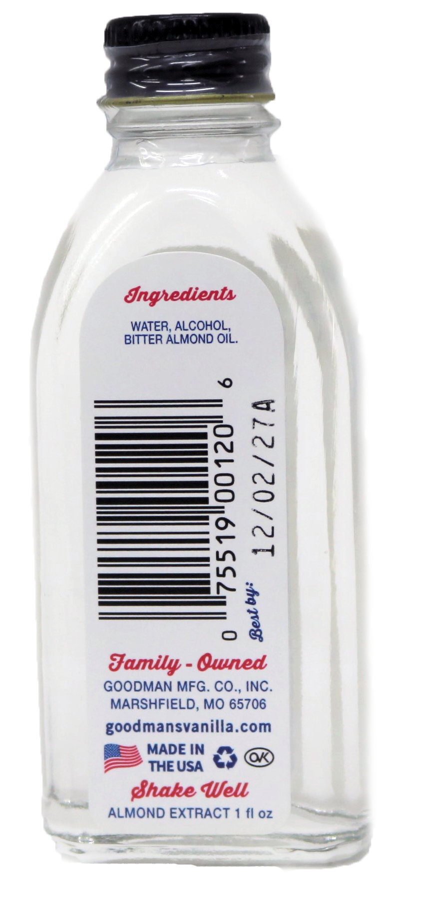 Goodman's Almond Extract Pure 1oz