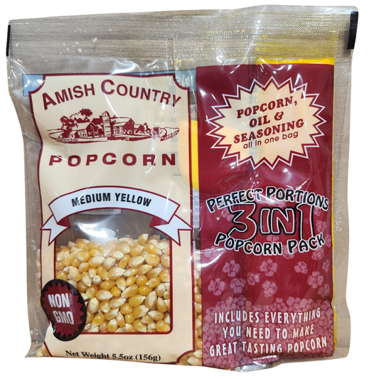 5.5oz Tri-Pack of Yellow Popcorn