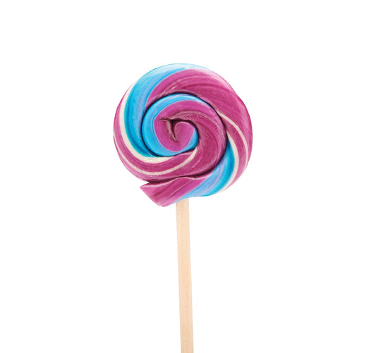 Handmade Lollipop - Tie Dye Cotton Candy - 1 oz