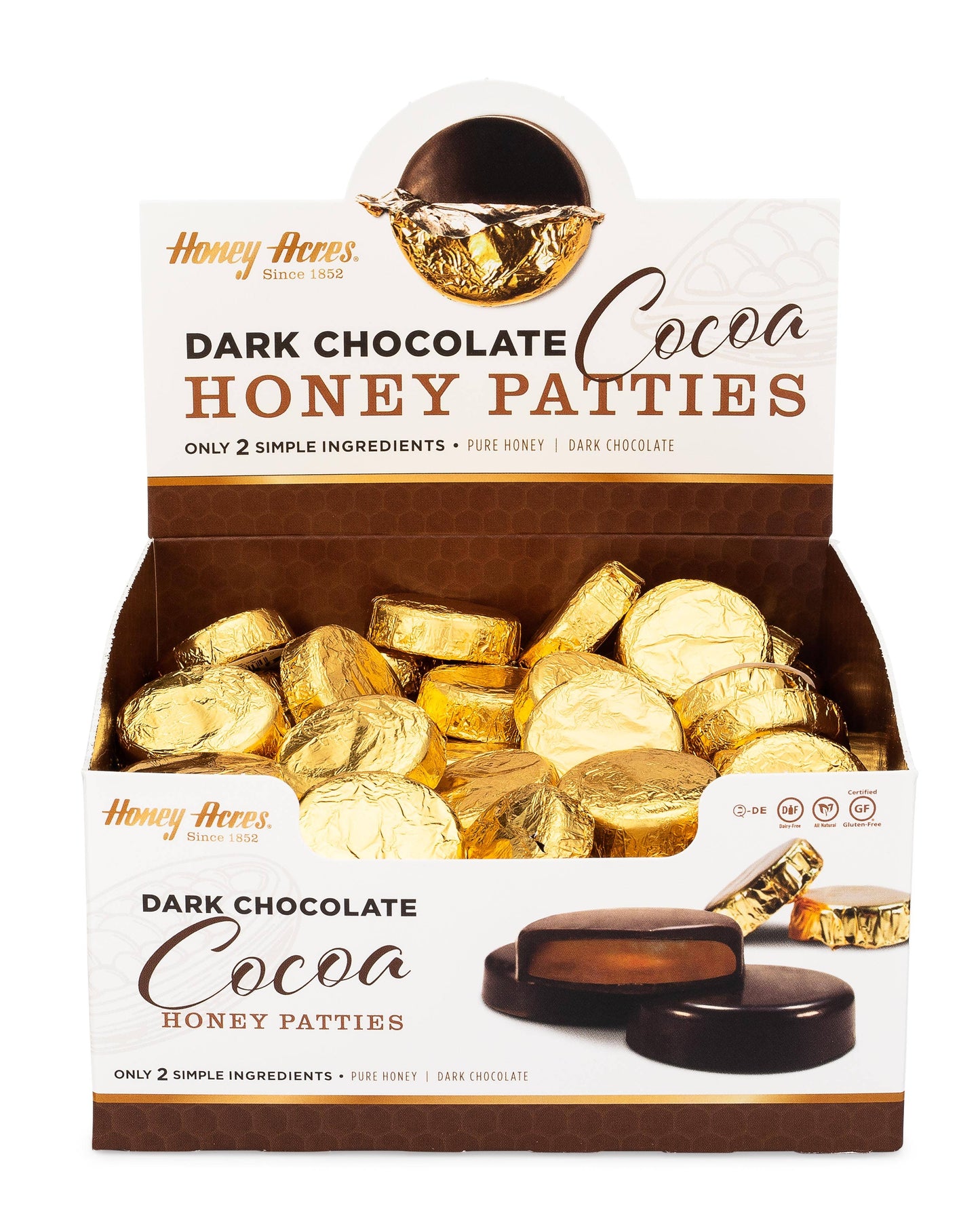 Dark Chocolate Cocoa Honey Patties