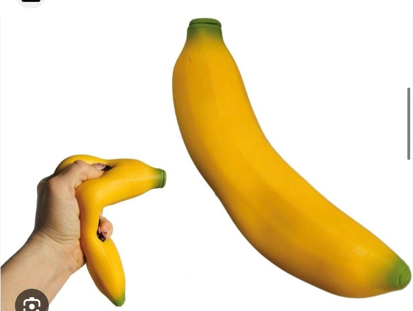 The Viral  Banana Sand Filled Squishy 5 inches 735