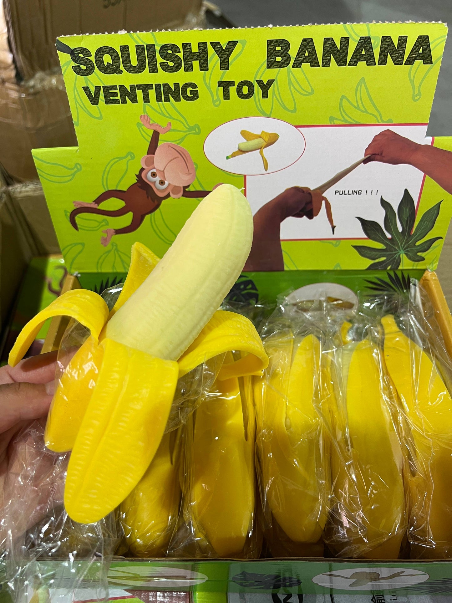 Squishy Stretchy Peeled Banana Toy | 735