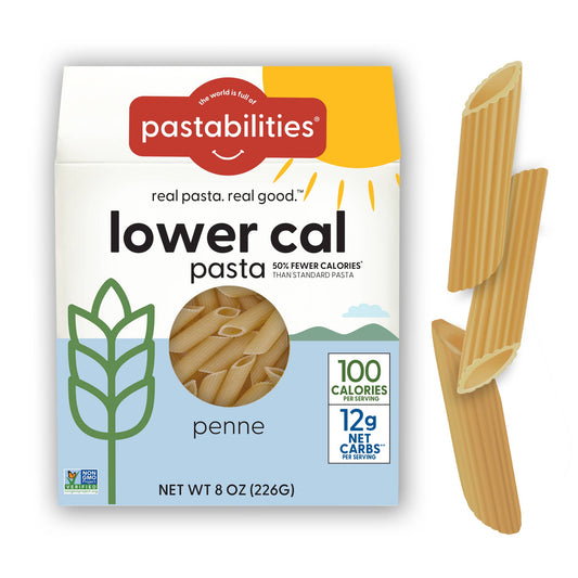 Lower Cal Penne Pasta (Low Net Carbs too) 700