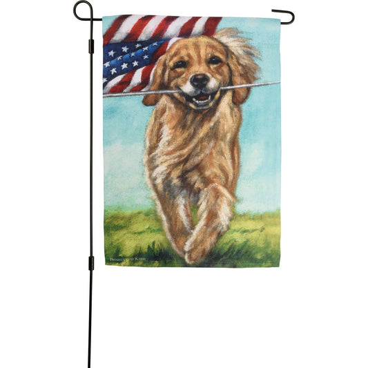 Running Dog Garden Flag
