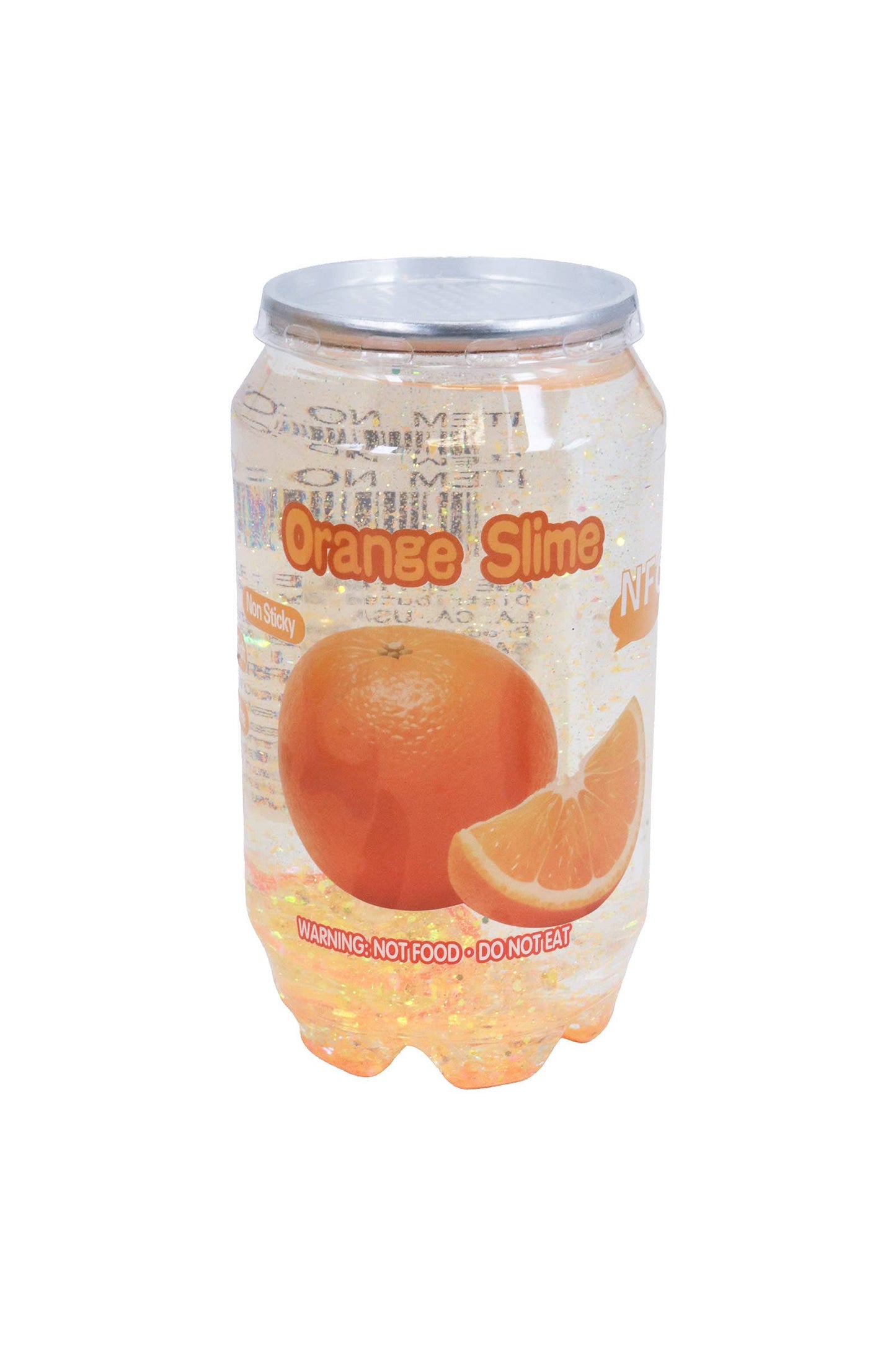 Sparkling Yellow Citrus Melon Fruit Soda Can Glitter Slime