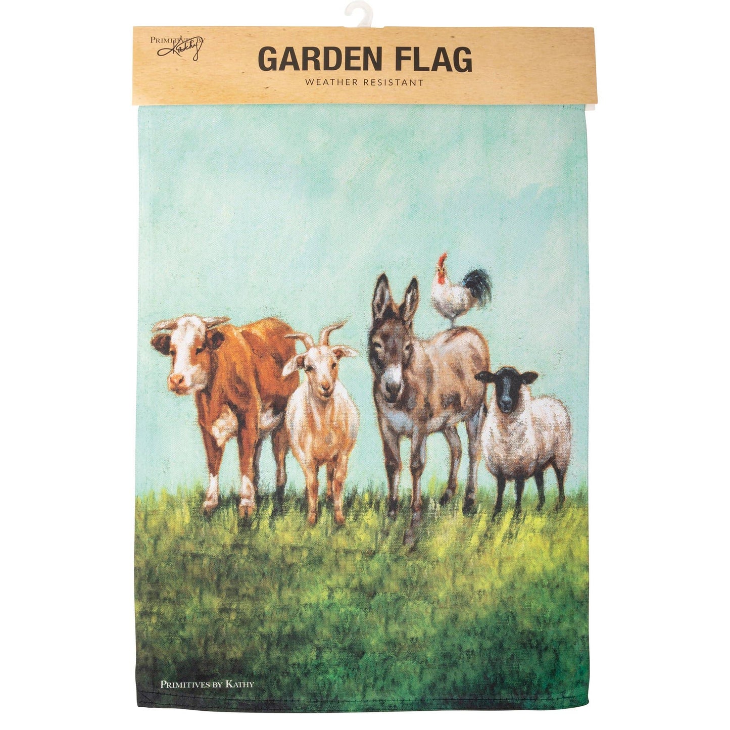 Animal Family Garden Flag