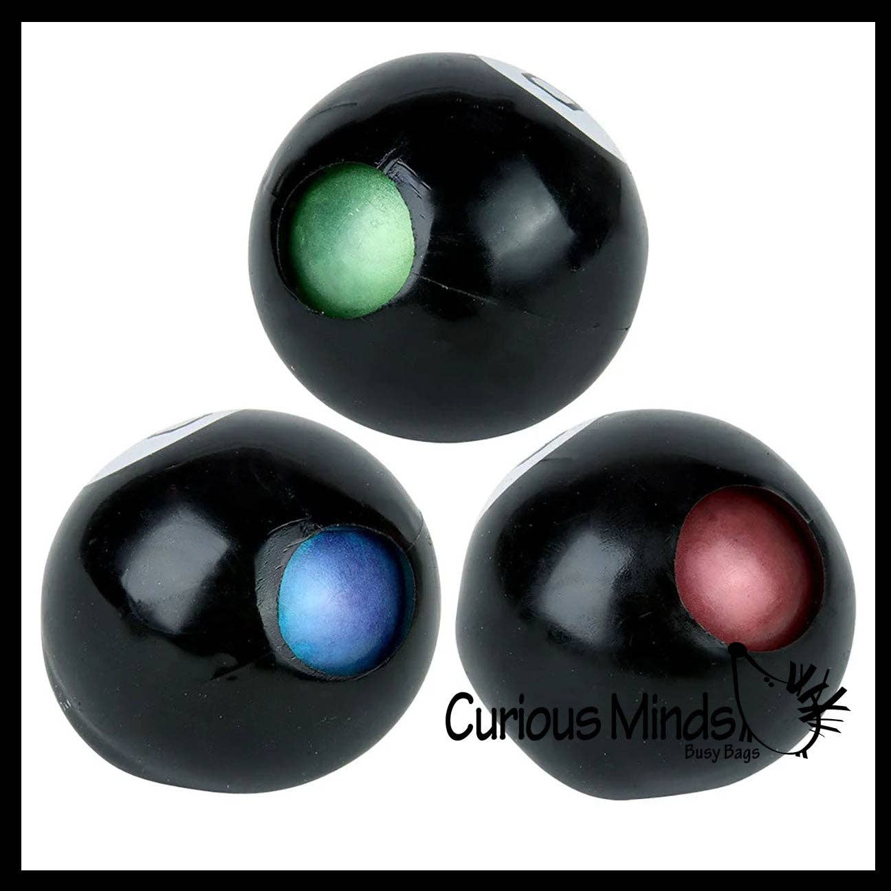 Squishy Fortune Teller 8 Ball Answering Black Ball Toy 735