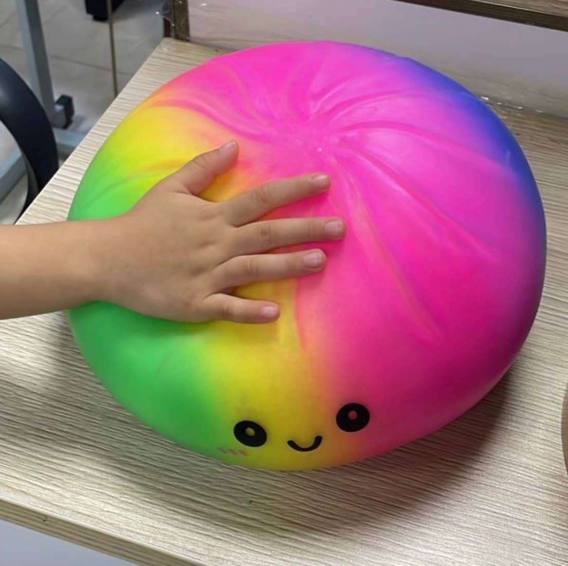 Huge Dumpling Deluxe – 10’ Jumbo Squishy-Rainbow 