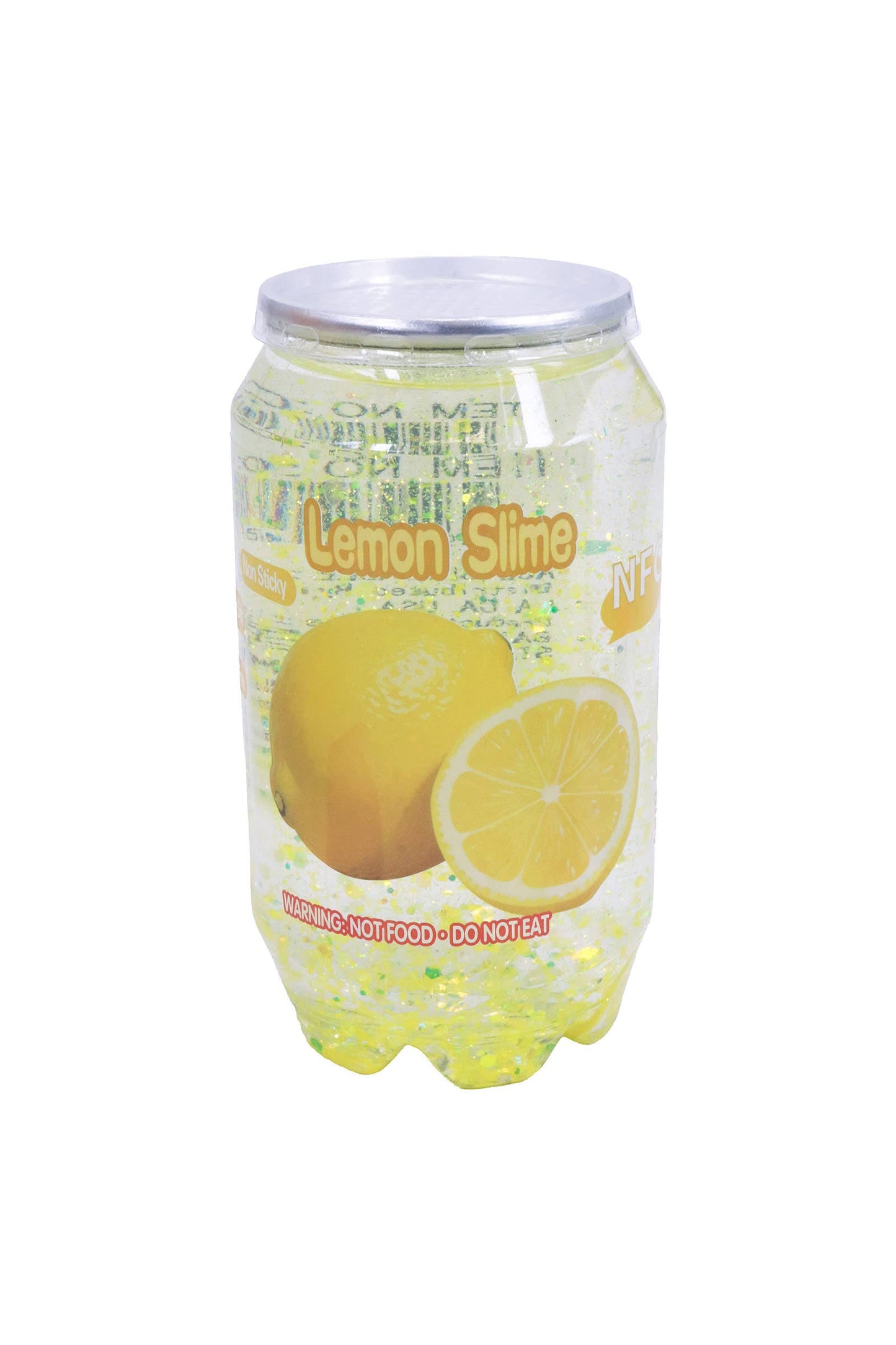 Sparkling Yellow Citrus Melon Fruit Soda Can Glitter Slime